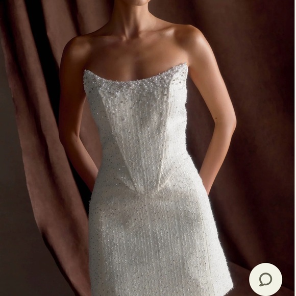 Meshki Lorrie Tweed Corset Mini Dress - Picture 1 of 9